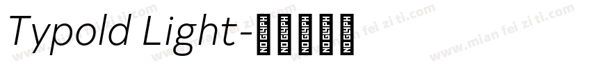 Typold Light字体转换
